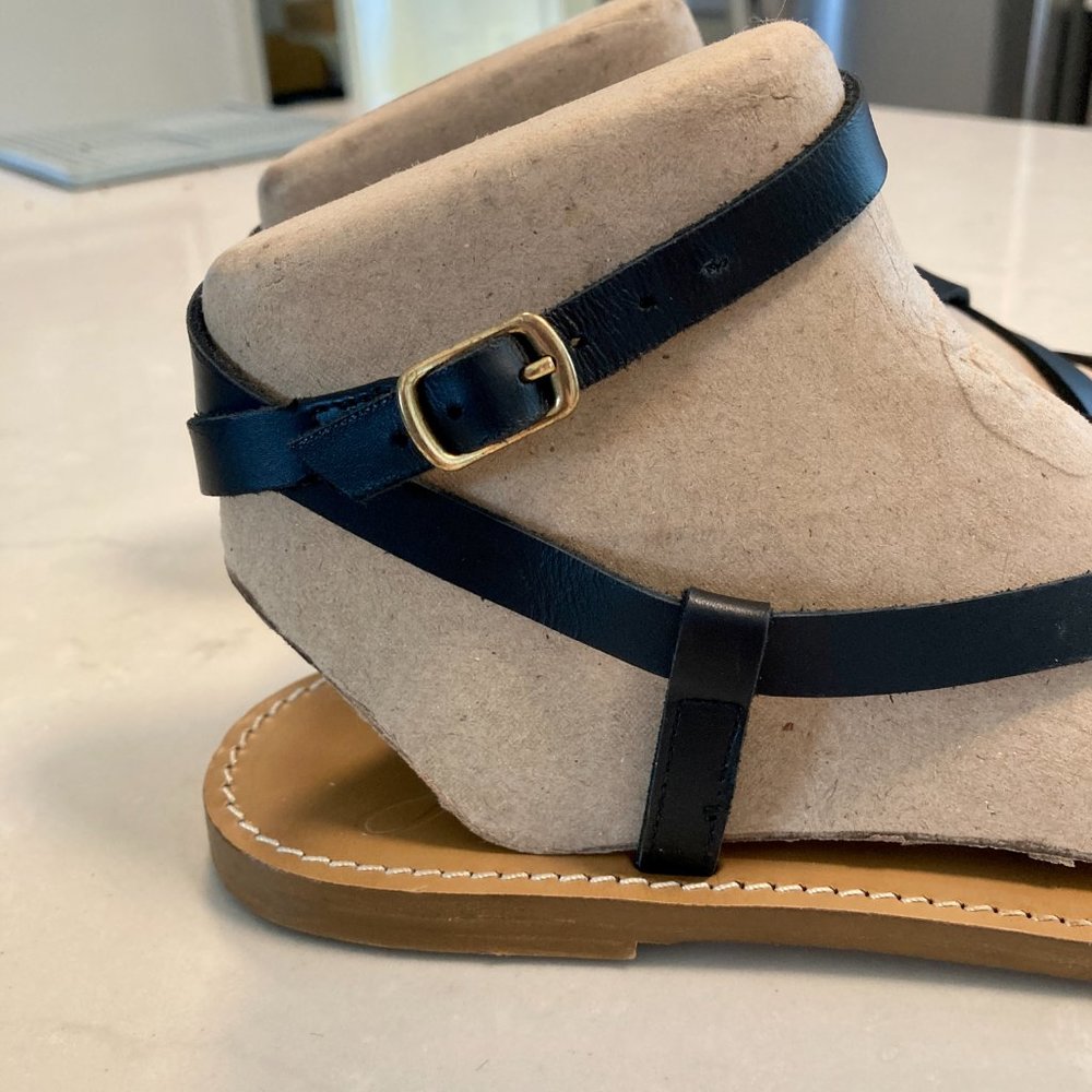 J. Crew Flat Strappy Sandals in vachetta leather - Picture 9 of 12